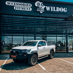 Wildog K9 Front Bumper with Round Nudge & Bash Plate – Toyota Hilux Legend 55
