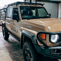 Wildog Standard Rock Sliders (double cab) – Toyota Land Cruiser 70 Series 2.8 (2024+)