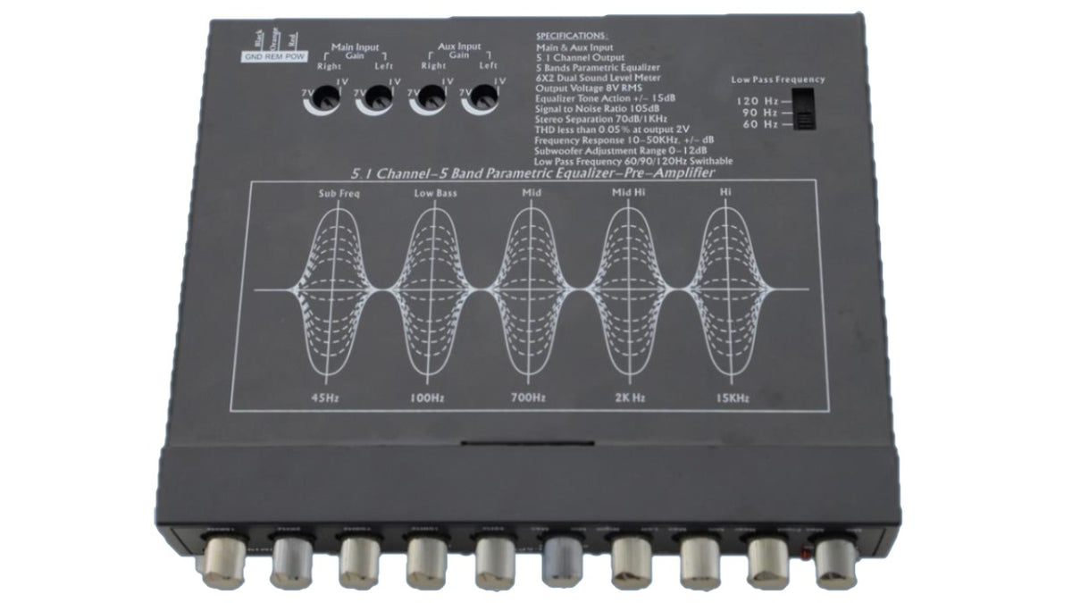 XOVER LUMINA 5 BAND EQ WITH VOLT METER