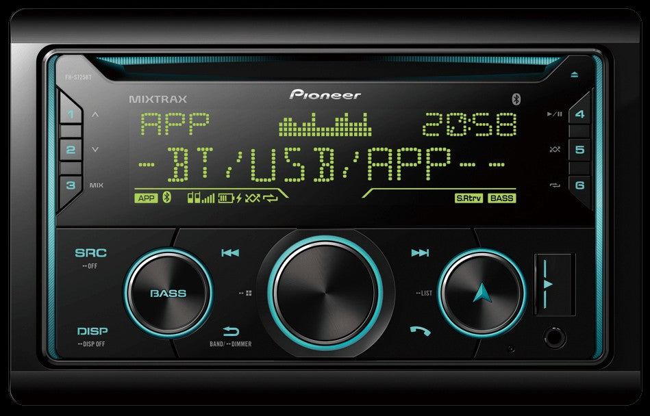 2DIN Bt/usb/cd PIONEER Rds Vario Illum 3RCA 2V