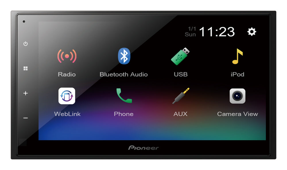 2DIN MP5 PIONEER 6.8 Bt/usb Media 2RCA2V Ascport