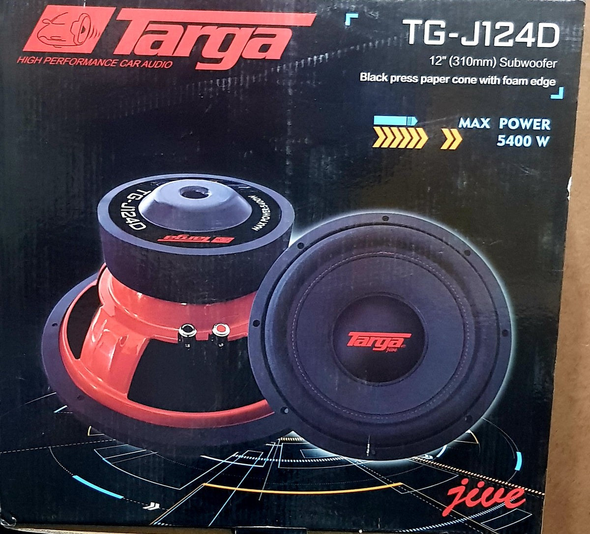 SUB12D4 TARGA 12 5400W DVC D4 SUBWOOFER 400RMS