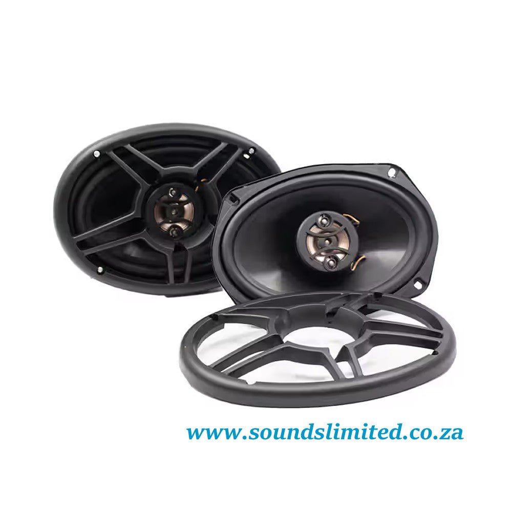 SPK69 TARGA 6X9 850WATT 3WAY SPEAKERS 45RMS
