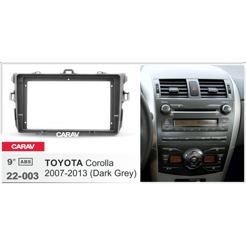 9 Inch Toyota Corolla 2007-2013