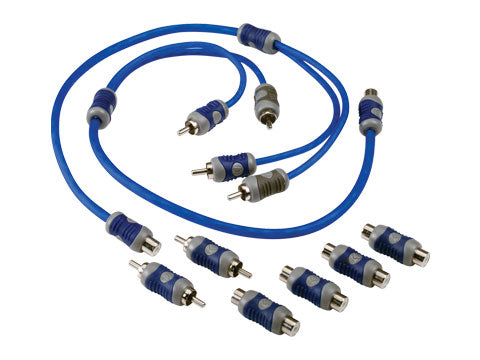 KICKER Car FEMALE MALE RCA Y ADAPTOR + BARREL CONNECTORS