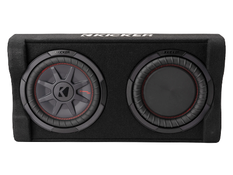 KICKER 10 Inch CompRT 2-Ohm 400W POWERED DOWN FIRING SUBWOOFER