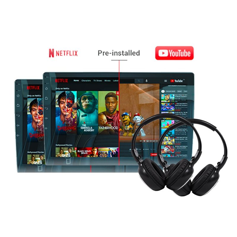 OneX 10.1inch ADROID HEADREST MONITOR WITH BLUETOOTH HEADPHONES