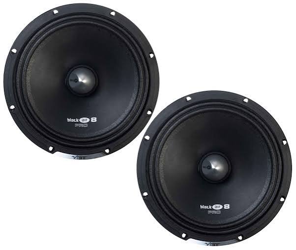 BLACKAIR 8IN PRO MIDRANGE SPEAKER PAIR