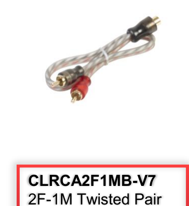 CRITICAL LINK RCA SPLITTER 2M-1F TWISTED PAIR