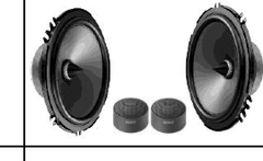 SONY XS-162GS 6.5IN 2-WAY COMPONENT SPEAKER KIT 250W