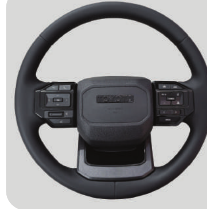 TT AUDIO PRADO 250 STEERING WHEEL - FULL BLACK LEATHER