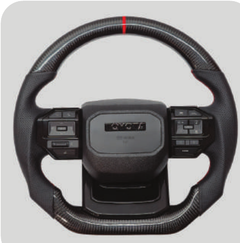 TT AUDIO PRADO 250 STEERING WHEEL - CARBON & RED STITCHING