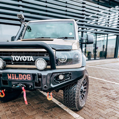 Wildog Alpha Front Bumper with Welded-on LC Nudge – Toyota Land Cruiser 76/79
